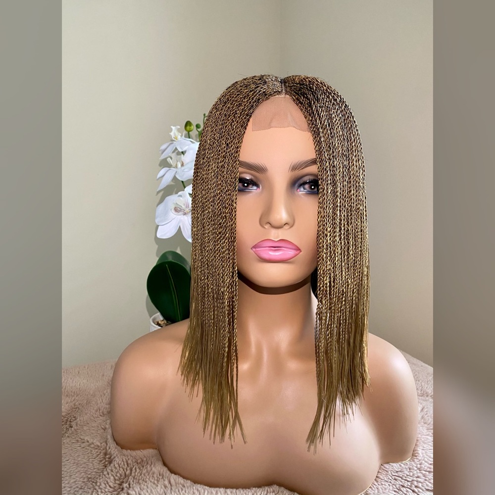 Authentic Handmade Braided wig. 16”